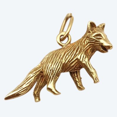 Pendentif renard Mellerio dits Meller en or 18 karats