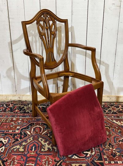 Set aus 12 englischen Regency-Sesseln aus Buchenholz aus den 1970er Jahren
