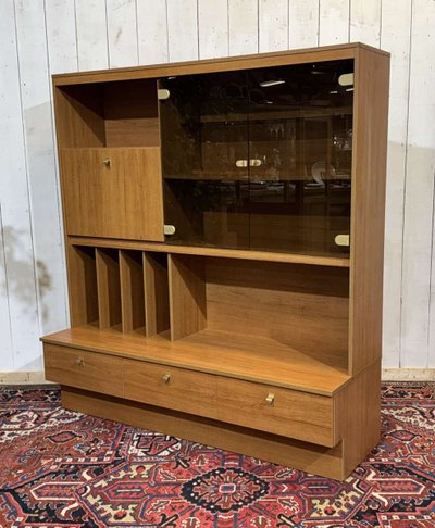 Barbuffet aus Teakfurnier aus den 1980er Jahren