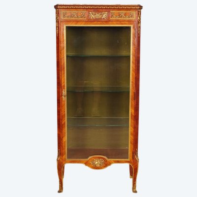 Vitrine im Transition-Stil nach dem Geschmack von Linke, Veilchenholz, um 1880