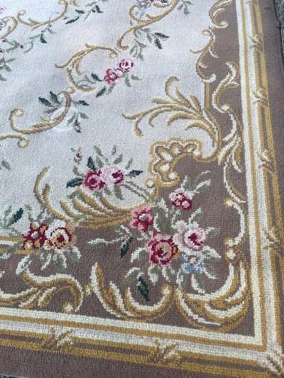 Aubusson, Pure Wool Knotted Carpet