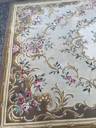 Aubusson, Pure Wool Knotted Carpet