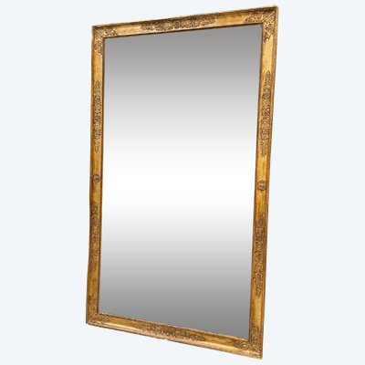 Miroir Empire en bois doré, tain au mercure, vers 1810