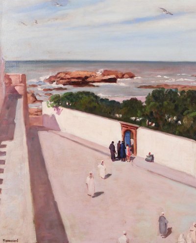 Azouaou Mammeri 1890-1954 Morocco, landscape, painting, circa 1927-35 Orientalism Algeria