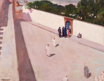 Azouaou Mammeri 1890-1954 Morocco, landscape, painting, circa 1927-35 Orientalism Algeria