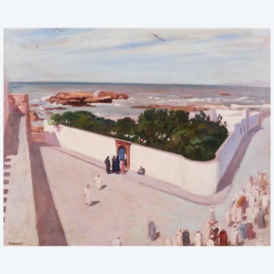 Azouaou Mammeri 1890-1954 Morocco, landscape, painting, circa 1927-35 Orientalism Algeria