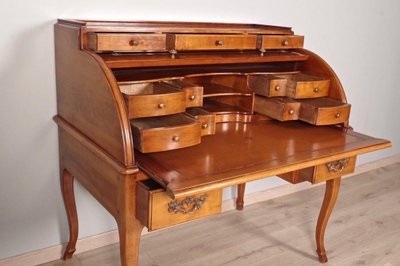 Rolltop-Schreibtisch im Regency-Stil, angelehnt an den Hache