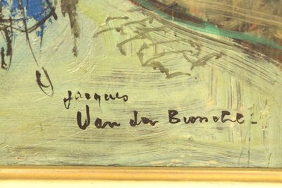 Jacques Van den Bussche (1925-2001) – Streets of Paris, oil on panel