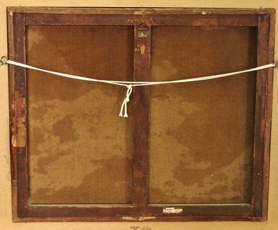 Paul Grégoire – Flussufer, Öl auf Leinwand