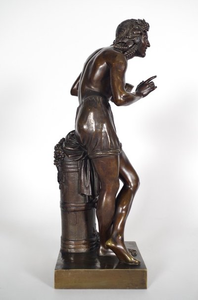 Francisque Joseph Duret (1804-1865) L'Improvisateur, bronze signé