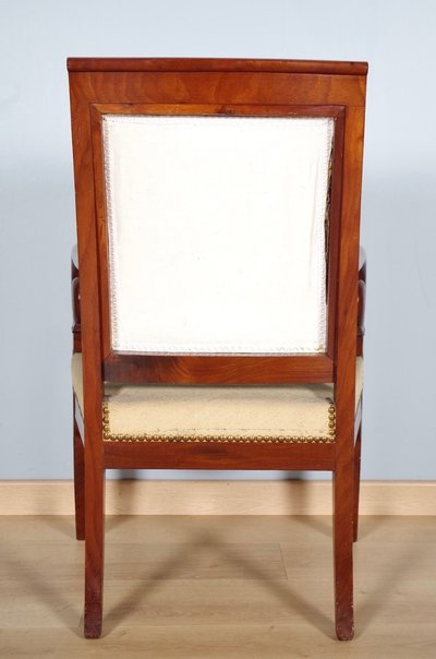 Suite de 12 fauteuils Restauration en acajou, vers 1815