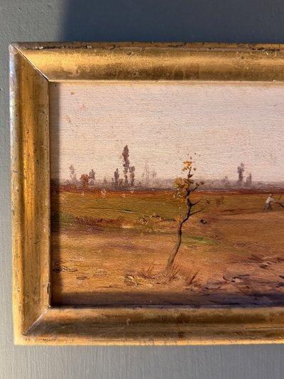 Plowing, a lively 19th-century landscape