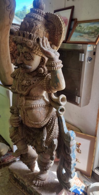 Sculpture XIX Indienne Garuruda grande dimmension