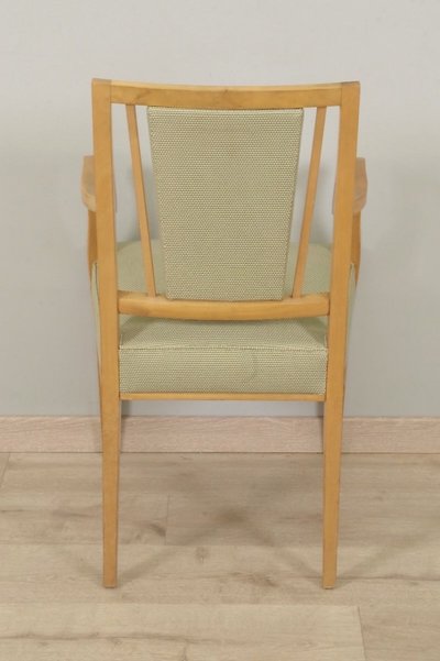 Paire de fauteuils Art Déco en sycomore, dans le goût de Jean Desnos
