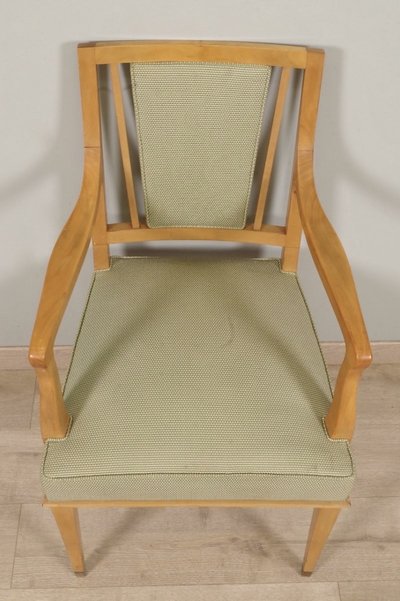 Paire de fauteuils Art Déco en sycomore, dans le goût de Jean Desnos
