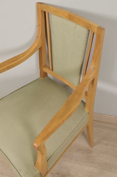 Paire de fauteuils Art Déco en sycomore, dans le goût de Jean Desnos