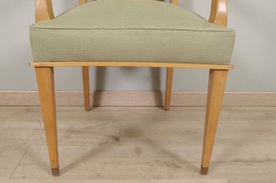 Paire de fauteuils Art Déco en sycomore, dans le goût de Jean Desnos
