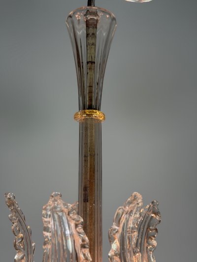 Venetian Murano glass chandelier, 5 light arms, circa 1920
