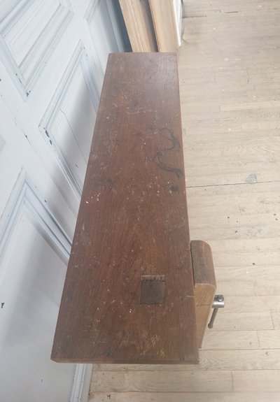 Small antique oak workbench
