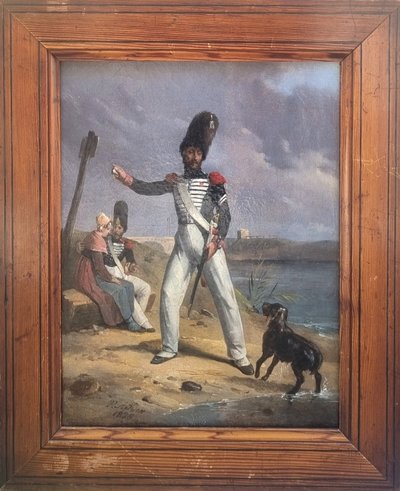 Victor ADAM - A Soldiers' Halt or the Courtier Soldier