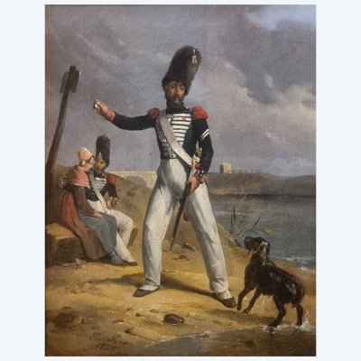 Victor ADAM - A Soldiers' Halt or the Courtier Soldier