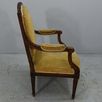 Poltrone E Poltrone In Stile Luigi XVI 4 Pezzi Fine XIX In Noce