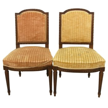 Poltrone E Poltrone In Stile Luigi XVI 4 Pezzi Fine XIX In Noce
