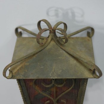 Pair Of Wrought Iron Sconces In The Taste Of Poillerat