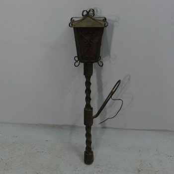 Pair Of Wrought Iron Sconces In The Taste Of Poillerat