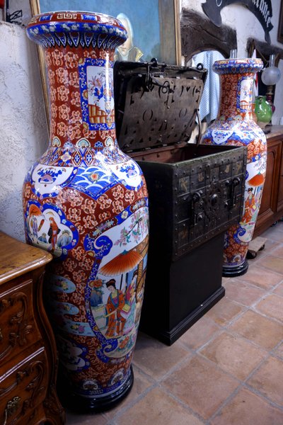 Grande coppia di vasi asiatici, 165 cm