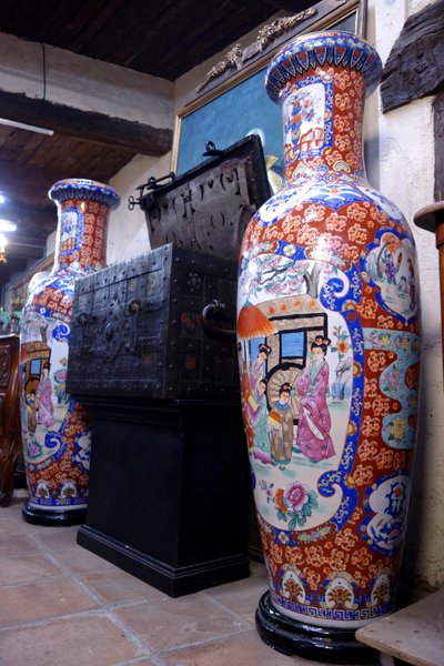 Grande coppia di vasi asiatici, 165 cm