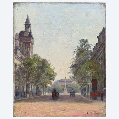 H. Le Pan (XIX-XX) - Paris, Chatelet circa 1890