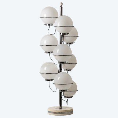 Gino Sarfatti per Arteluce. Lampada da terra a 9 luci. Anni '60. LS6877909M