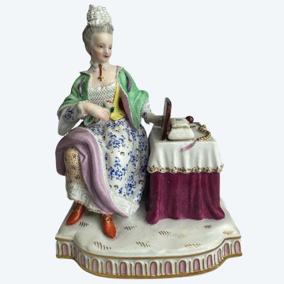 Meissen figure en porcelaine Allégorie - La Vue