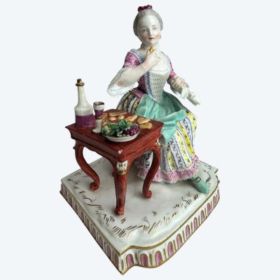 Meissen figure en porcelaine Allégorie - Le Goût 