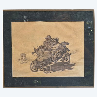 V. Marechal (XIX-XX) - In viaggio verso Nizza, 1910 circa