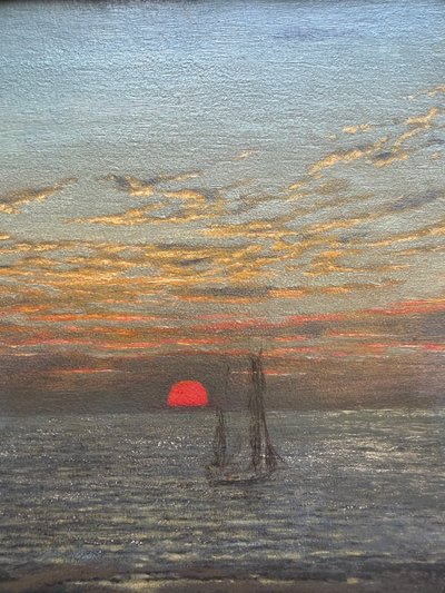V. Balotte (XIX-XX) - Marina al tramonto, 1895