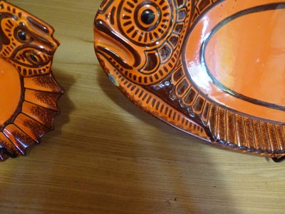Henriot Quimper Vintage Fish Set, circa 1970