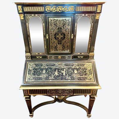 BONHEUR-DU-JOUR-SCHRANK, DER ALS NAPOLEON-III-SCHREIBTISCH DIENT