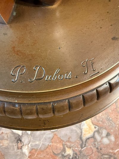 BRONZE de Paul DUBOIS (1829 – 1905) CHANTEUR FLORENTIN