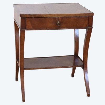 Table d'appoint ancienne en noyer, Italie, début du XIXe siècle