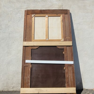 Grand trumeau en bois doré et laqué de style Louis XV, époque XIXème siècle