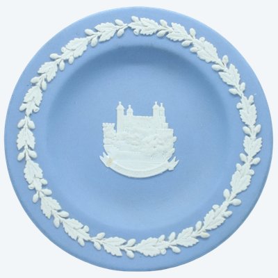 Seltene Wedgwood-Jasperware-Gedenkschale – TOWER OF LONDON