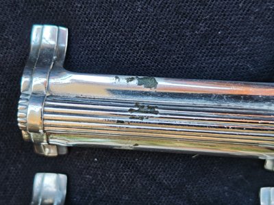 11 supporti per coltelli Christofle in metallo argentato