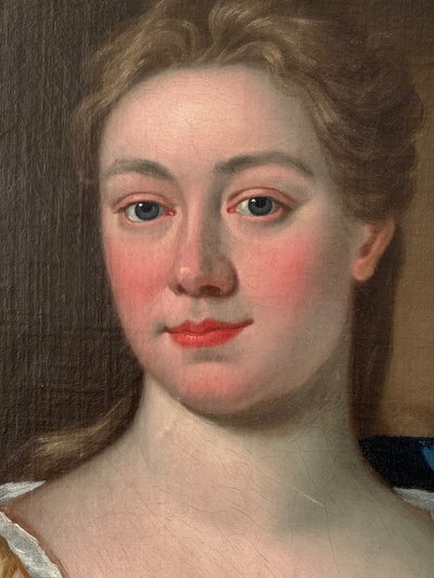 Ritratto di una dama di alto rango, scuola francese, XVIII secolo.