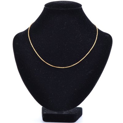 Fine chaine maille forçat or jaune
