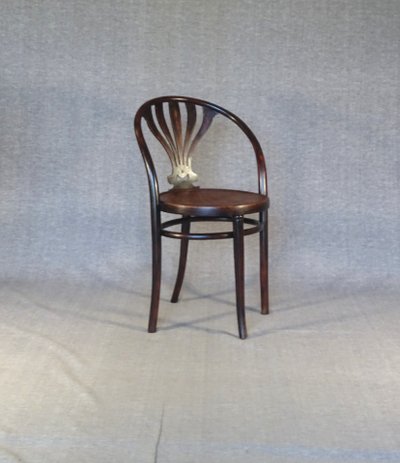 Chaise Thonet N°1029 bistrot à palmette, 1920