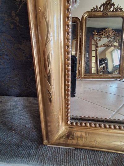 Miroir dit " entre deux" louis Philippe 179x 55