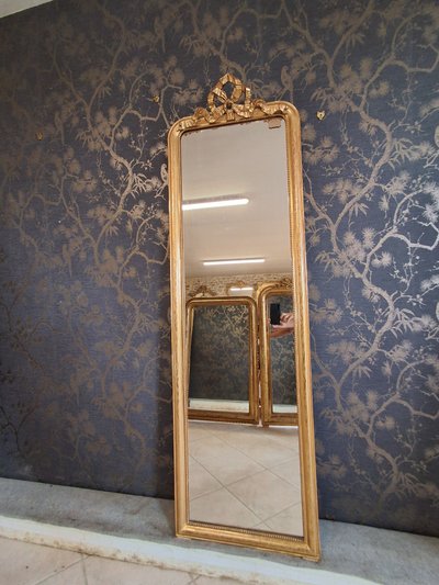 Miroir dit " entre deux" louis Philippe 179x 55