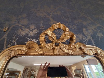 Miroir dit " entre deux" louis Philippe 179x 55